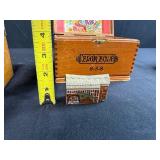 Collection of Wade England and Ireland Porcelain Miniature Buildings with Vintage Boxes and Trinkets