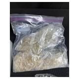 Large Collection of Vintage Chandelier Crystal Prisms and Glass Drops