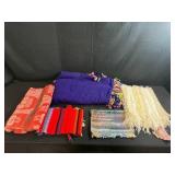 Collection of 5 Vintage and Handwoven Blankets and Throws