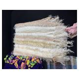 Collection of 5 Vintage and Handwoven Blankets and Throws