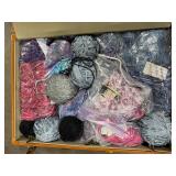 Vintage Samsonite Suitcase Filled with Assorted Yarn and Knitting Supplies