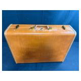 Vintage Samsonite Suitcase Filled with Assorted Yarn and Knitting Supplies