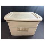 Collection of Assorted Birch Bark Pieces in Lidded Tote