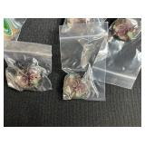 Collection of Glass Art Pendants with Floral and Heart Designs