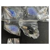 Collection of Glass Art Pendants with Floral and Heart Designs