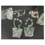 Collection of 4 Silver Tone Western Concho Belts Assorted Designs