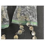 Collection of 4 Silver Tone Western Concho Belts Assorted Designs