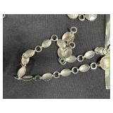 Collection of 4 Silver Tone Western Concho Belts Assorted Designs