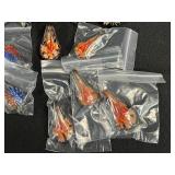 Collection of Assorted Glass Art Pendants and Charms