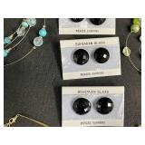 Collection of Beaded Necklaces and Bohemian Glass Earrings