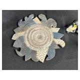 Vintage Penguin and Eskimo Figurines Lot with Decorative Ceramic Plate