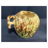 Collection of Vintage Stoneware Creamers, Teapot, and Advertising Bowls