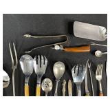 Collection of Vintage Bakelite Kitchen Utensils and Flatware