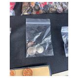 Collection of Vintage and Assorted Buttons in Plastic Bin