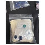 Collection of Vintage and Modern Sewing Buttons and Findings