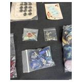 Collection of Vintage and Modern Sewing Buttons and Findings