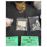 Large Lot of Jewelry Making and Beading Supplies Including Sterling Silver Plated and Gold Plated Bails