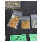 Large Lot of Jewelry Making and Beading Supplies Including Sterling Silver Plated and Gold Plated Bails