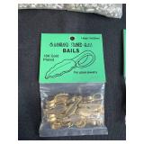 Jewelry Making Lot with Aanraku Glass Bails, Glass Cabochons, Beads, and Findings