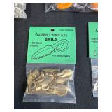 Jewelry Making Lot with Aanraku Glass Bails, Glass Cabochons, Beads, and Findings