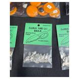 Jewelry Making Lot with Aanraku Glass Bails, Glass Cabochons, Beads, and Findings