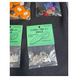 Jewelry Making Lot with Aanraku Glass Bails, Glass Cabochons, Beads, and Findings