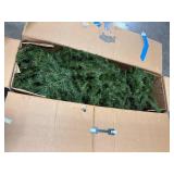 Artificial Christmas Tree with Franks Nursery Box and BSA Bantam Tin Sign