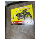 Artificial Christmas Tree with Franks Nursery Box and BSA Bantam Tin Sign