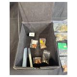 Assorted Stained Glass Jewelry Making Bails, Hardware, and Findings in Storage Case