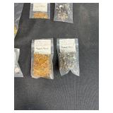 Collection of Stained Glass Bails, Jewelry Making, and Metal Hardware Assortment