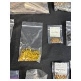 Collection of Stained Glass Bails, Jewelry Making, and Metal Hardware Assortment