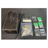 Jewelry Making and Supplies Lot with Storage Box and ImpressArt Tool