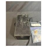 Jewelry Making and Supplies Lot with Storage Box and ImpressArt Tool