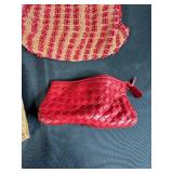 Set of 4 Vintage Handbags and Clutches with Beaded and Woven Designs