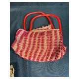 Set of 4 Vintage Handbags and Clutches with Beaded and Woven Designs