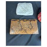 Set of 4 Vintage Handbags and Clutches with Beaded and Woven Designs