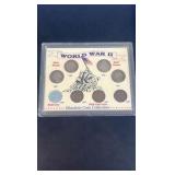 Workd War 2 Nickel and Penny set, Silver Nickels!