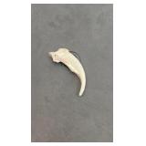 .999 fine silver cast into a bear claw