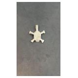 .999 fine silver cast Skull and Crossbones Pendant