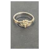 Black Hills Gold and Sterling ring size 6