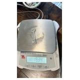 .999 fine silver cast into a skeleton key