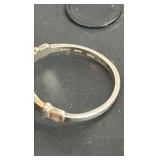 Black Hills Gold and Sterling ring size 6