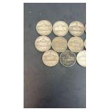 14 War Nickels Various Years 35% Silver