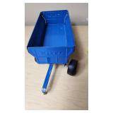 Ertl Blue Metal Trailer and Red Massey-Harris Toy Tractor
