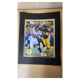 Jack Ham and Cris Carter TimeWarp Photo Autographed by Jack Ham numbered 0254 out of 5000