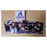 Lot of 2000/2001 Arizona Diamondbacks Baseball Card Packs Featuring Curt Schilling, Craig Counsell, and Other Players