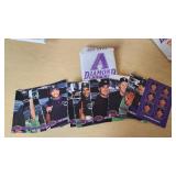 Lot of 2000/2001 Arizona Diamondbacks Baseball Card Packs Featuring Curt Schilling, Craig Counsell, and Other Players