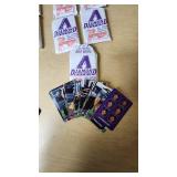 Lot of Arizona Diamondbacks Baseball Cards from 2000 and 2001 Featuring Various Players Including Buck Showalter and Byung-Hyun Kim