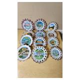 Large Lot of State Collector Plates