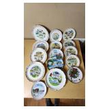 State-themed decorative plates including Ohio, New Mexico, Mississippi, California, Florida, and others